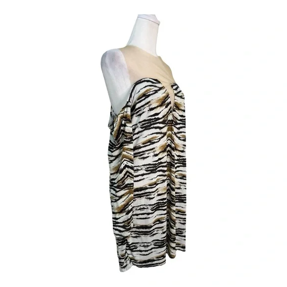 Despi Ibiza Dress NWT Size 8 Animal Print Off Shoulder Mini Resort Vacation - Picture 8 of 11
